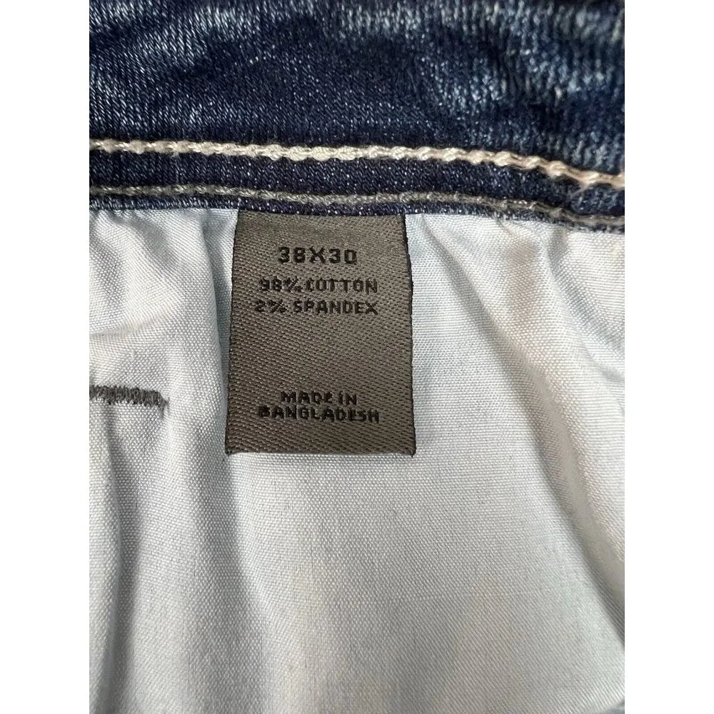 Decree Men’s 38X30 Flex Distressed Denim Jeans (28 Inch Inseam) - Picture 9 of 12